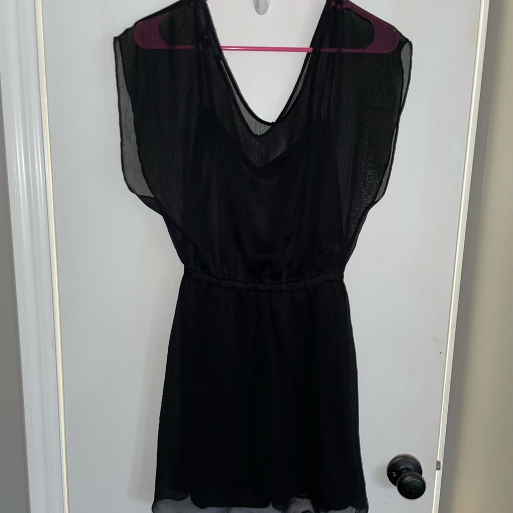 Express sheer mini dress